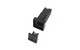 Square Black Fuse Holder Body - with Cap